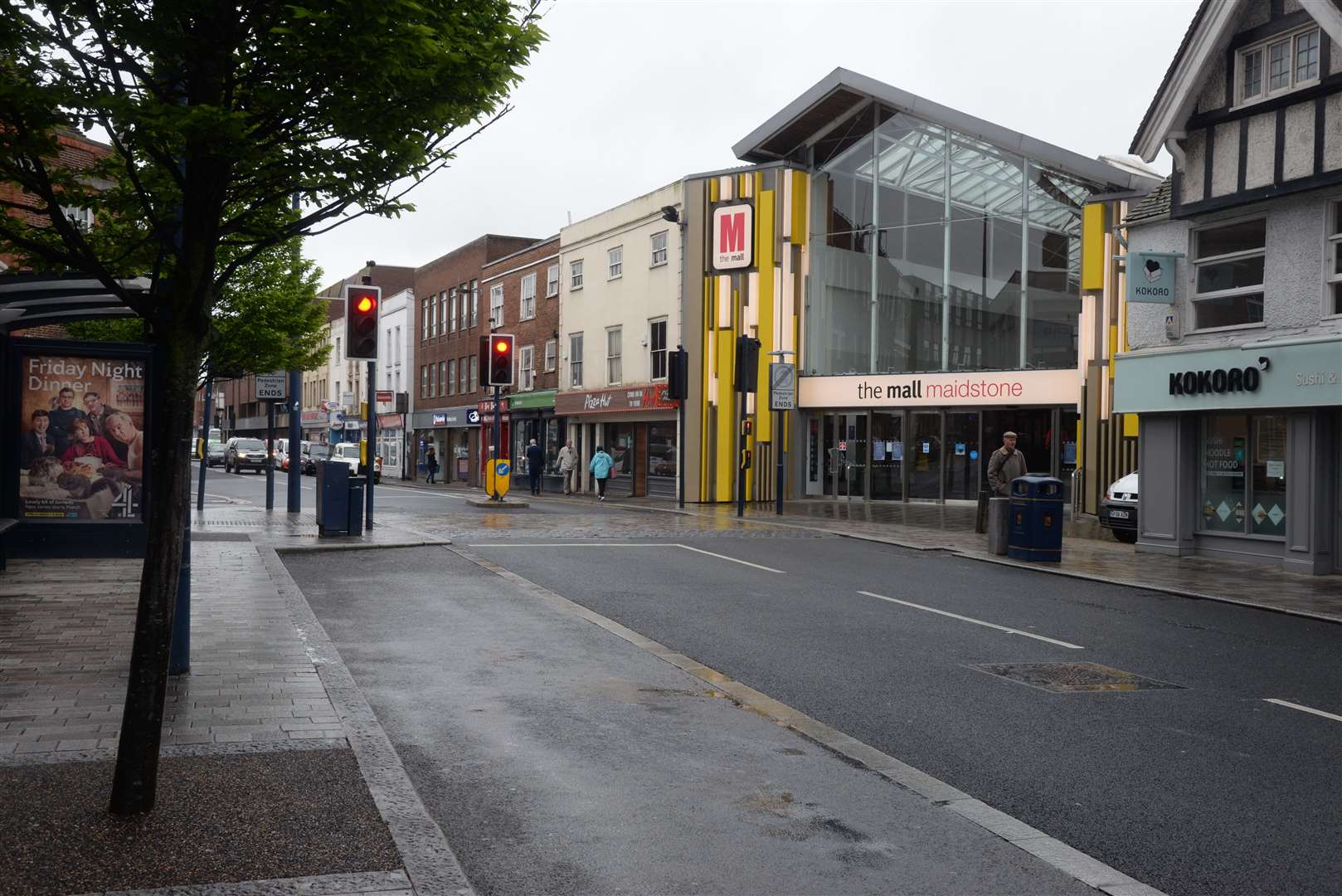 Maidstone town centre in lockdown during the Coronavirus pandemic. Picture: Chris Davey
