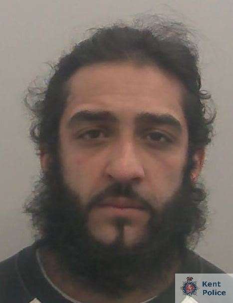 Hussanain Raja has been jailed following a burglary in Gillingham. Picture: Kent Police