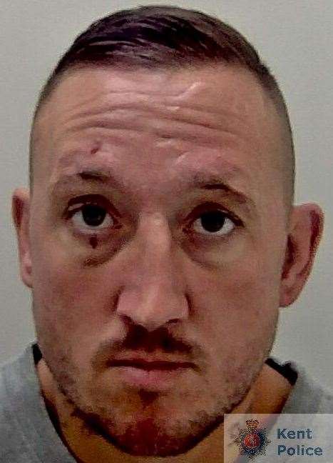 Ryan Cooney, 35, of Hilltop Road, Strood, was jailed for three years and four months. Picture: Kent Police