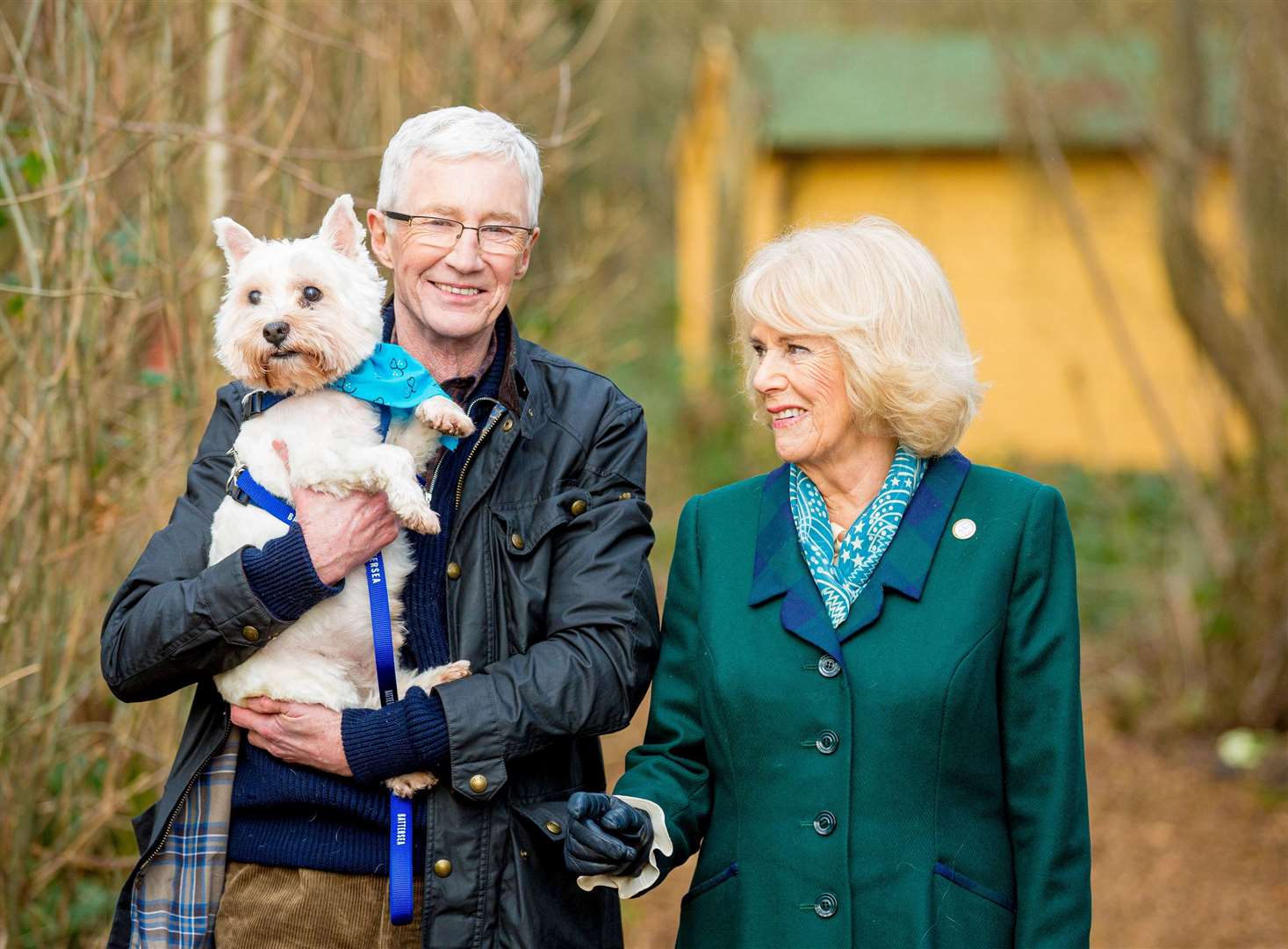 Paul O'Grady and Queen Camilla in a special episode of For the Love of Dogs