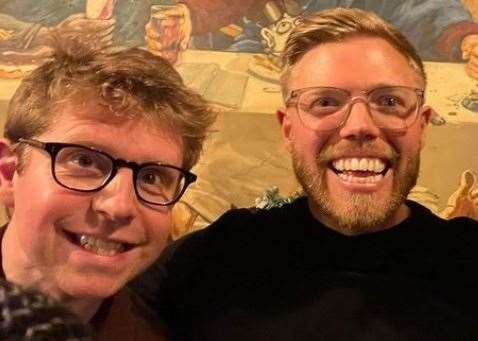 The comedians, who both enjoyed family holidays in Whitstable this summer, have topped the charts with their podcast since April 2020. Picture: Instagram / robbeckett