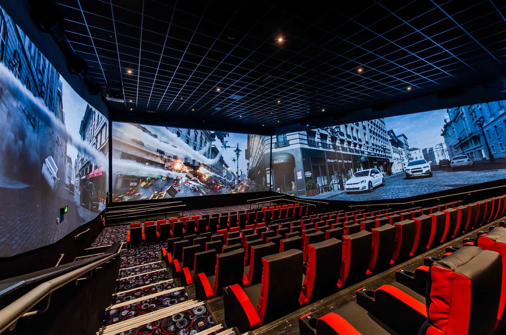 A ScreenX auditorium is to open at Ashford Cineworld with a midnight screening of The Batman. Picture: Cineworld