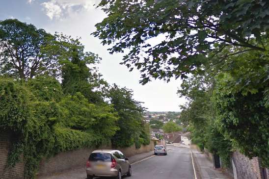 The incident happened in Sandy Bank Road, Gravesend. Picture: Google Street View.