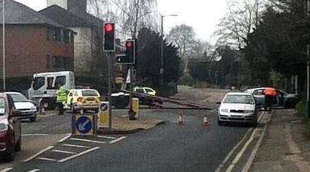 A man died after his car hit a road sign in Tonbridge