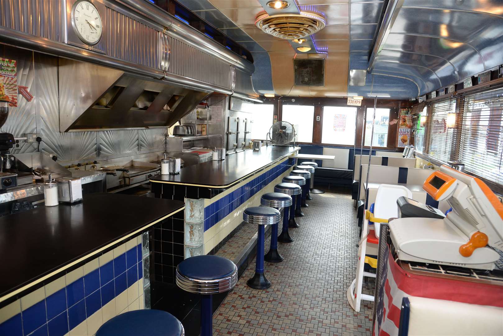 The original diner had all the original fittings and decor