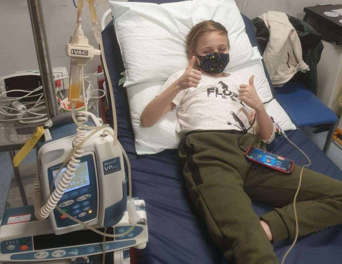 Herne Bay schoolboy Ethan Wells requires regular blood transfusions to help him manage his condition