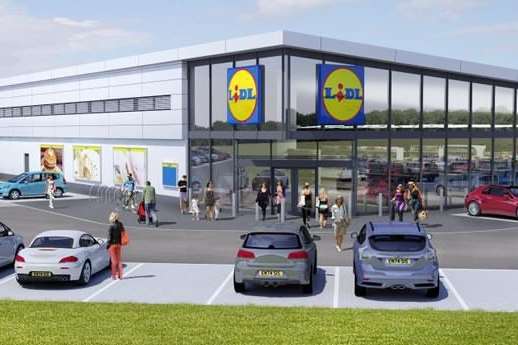 Artist's impression of the new Lidl store in Whitfield. Picture courtesy of Lidl