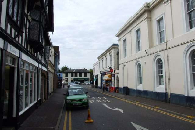 Bank Street,Hythe, the scene of the incident.