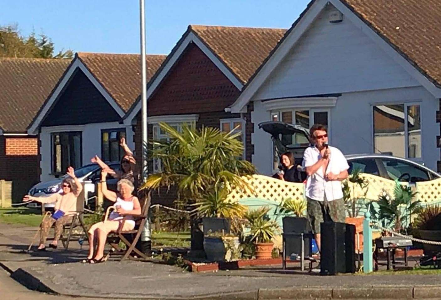 Neil Duncan sang to residents in his street during lockdown Picture: Kay Boyson