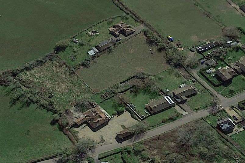 View of The Honest Miller pub in Brook, near Ashford, with adjacent land earmarked for new housing. Picture: Google Earth
