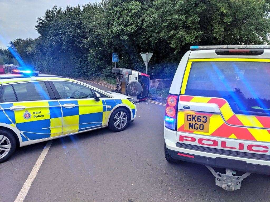 One man was stopped by police following the pursuit in Swanley. Picture: Kent Police (12977067)