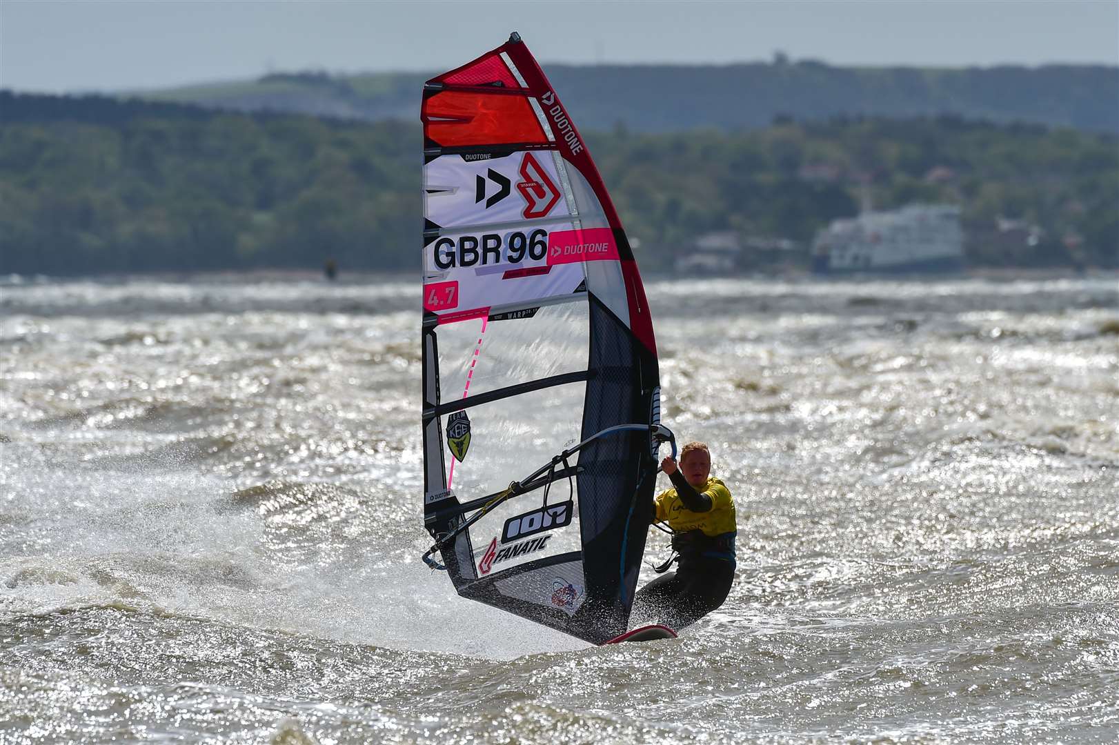 Hythe windsurfer Jenna Gibson in action last year Picture: Andy Stallman