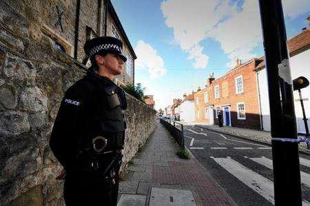 Police sealed off part of Canterbury city centre after a suspicious package was found