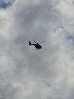 Police helicopter searches for stranded man