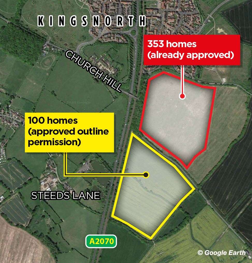 The adjacent development - also on Brockmans Lane - caused concerns for the ward's representative