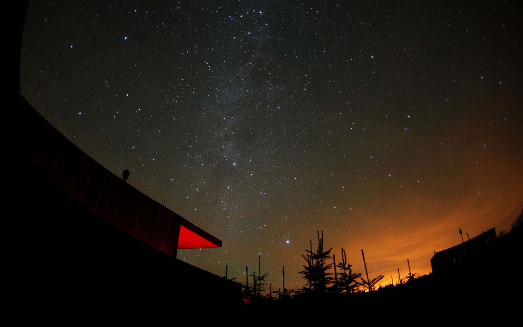 Stars in the Milky Way pictured at the Kielder observatory, Northumberland (Owen Humphreys/PA)
