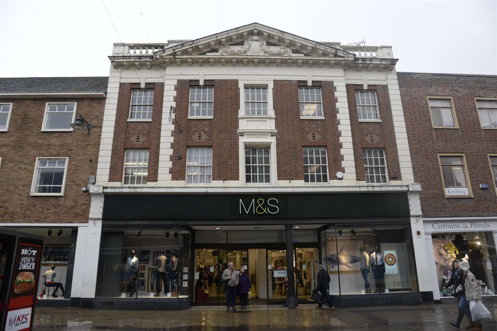 The front of Marks and Spencer in Canterbury