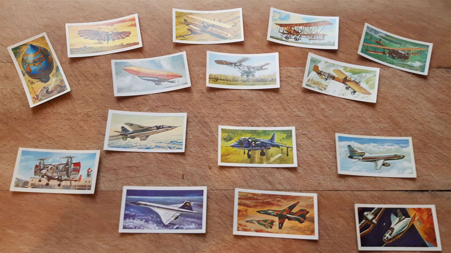 Part of the Brooke Bond History Of Aviation tea-card set from 1966