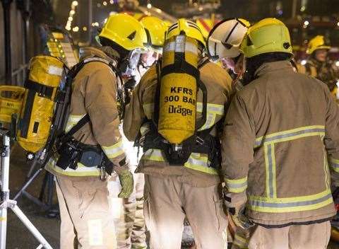 Fire crews spent more than four hours resucing a dog from the cliff side. Picture: Stock