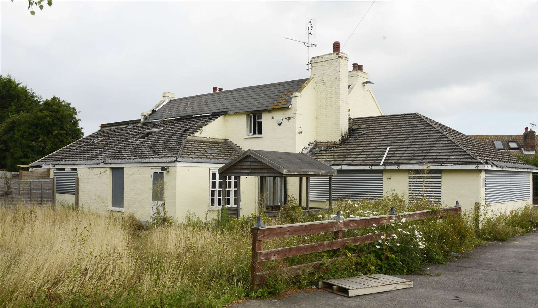 The site of the former Plough Inn will soon contain six new homes