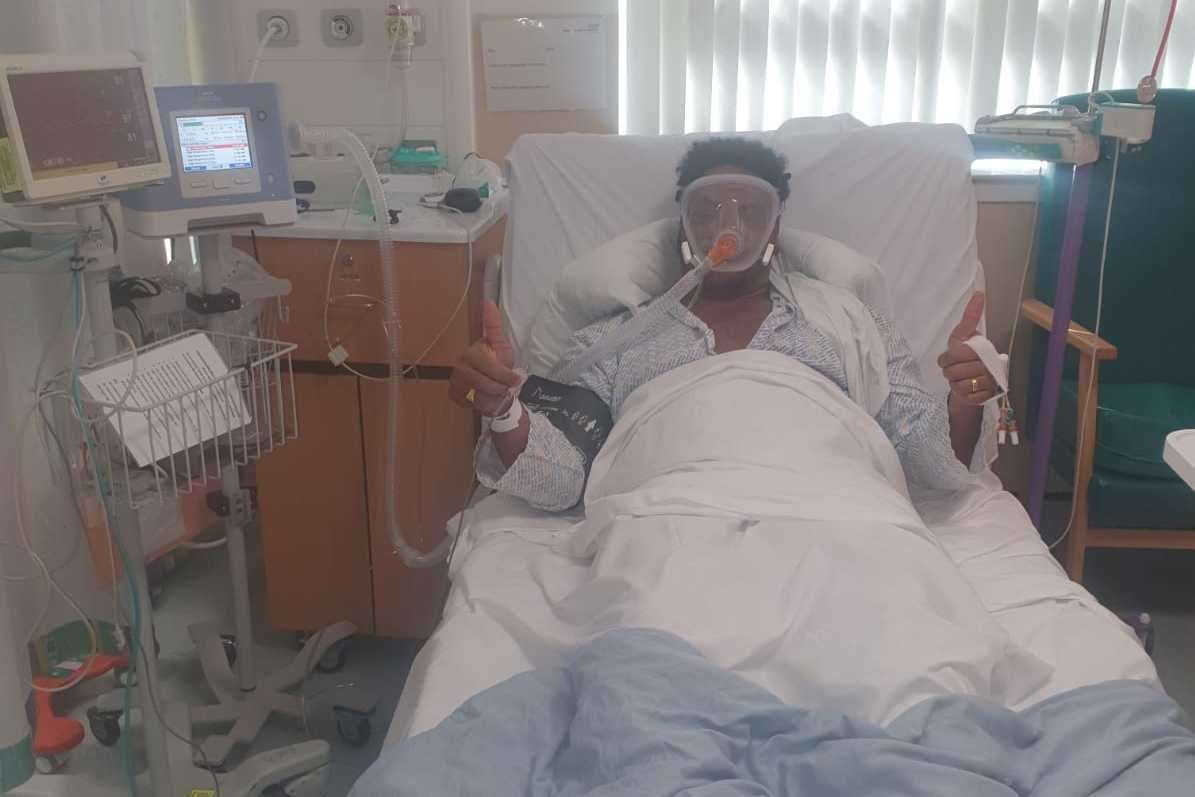 Biniam Kidane in Darent Valley Hospital fighting Covid-19