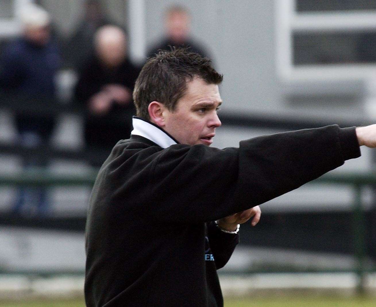 Justin Luchford on the touchline a decade ago Picture: Barry Duffield