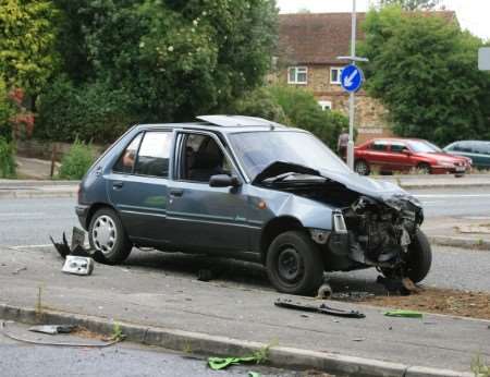 The scene of the accident, in Ightham. Picture: Mike Mahoney