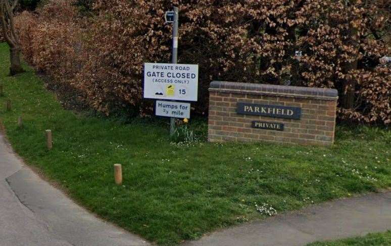 Private road Parkfield in Sevenoaks is Kent’s priciest street. Picture: Google