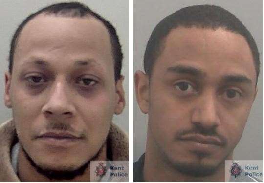 Luke La-Fon and Jake Hall have been jailed after committing burglaries across west Kent. Picture: Kent Police