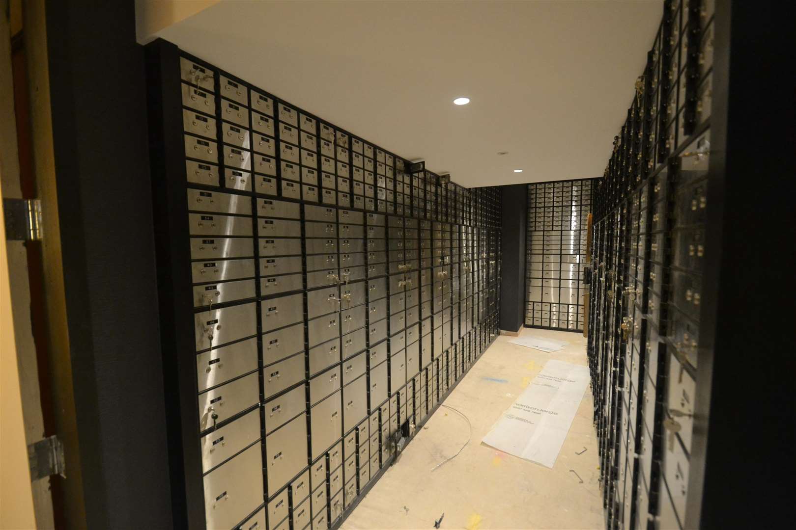 The store's safety deposit boxes. Picture: Steve Salter (5868317)