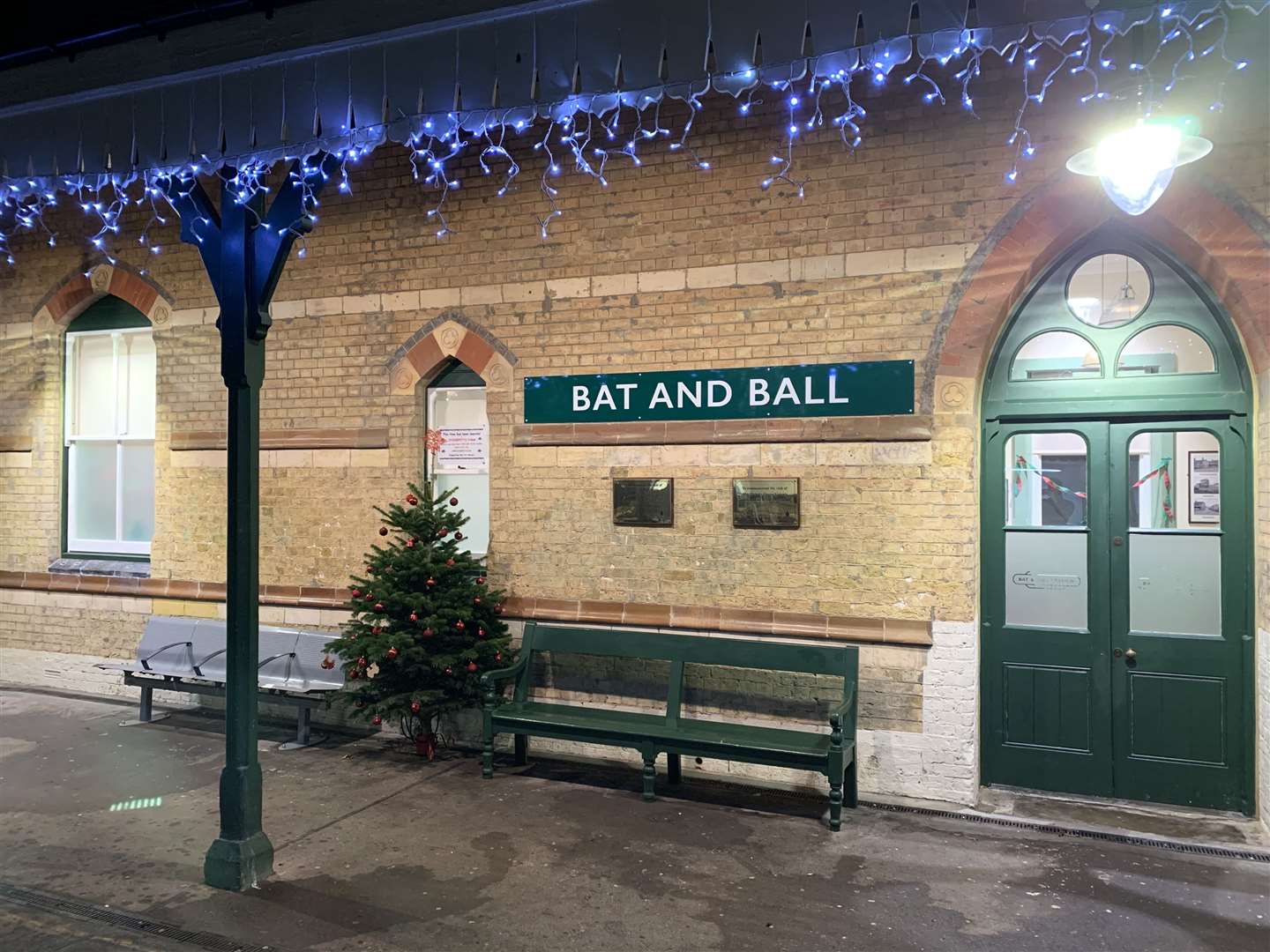 Bat and Ball Railway Station's Christmas tree had been decorated by locals, but was later vandalised (23909726)