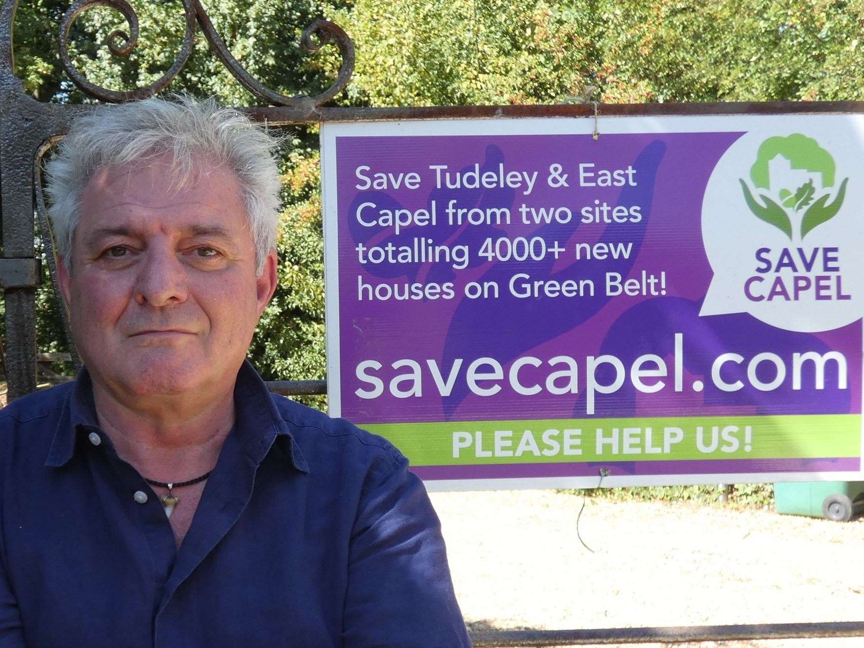 Dave Lovell, chairman of Save Capel warned of "urban sprawl"