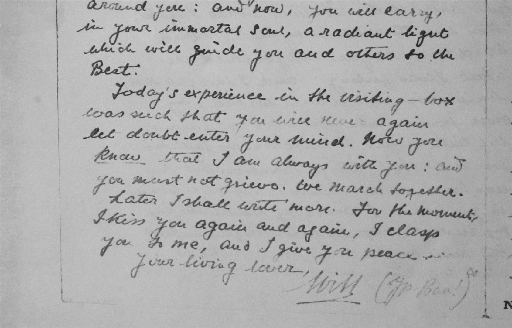 One of the last letters written in Wandsworth Prison by William Joyce, to his second wife Margaret, affectionately known as Freya, the day before he was executed for treason on January 3 1946. Picture: Heather Iandolo