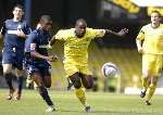 Delroy Facey on the attack. Picture: MATT WALKER