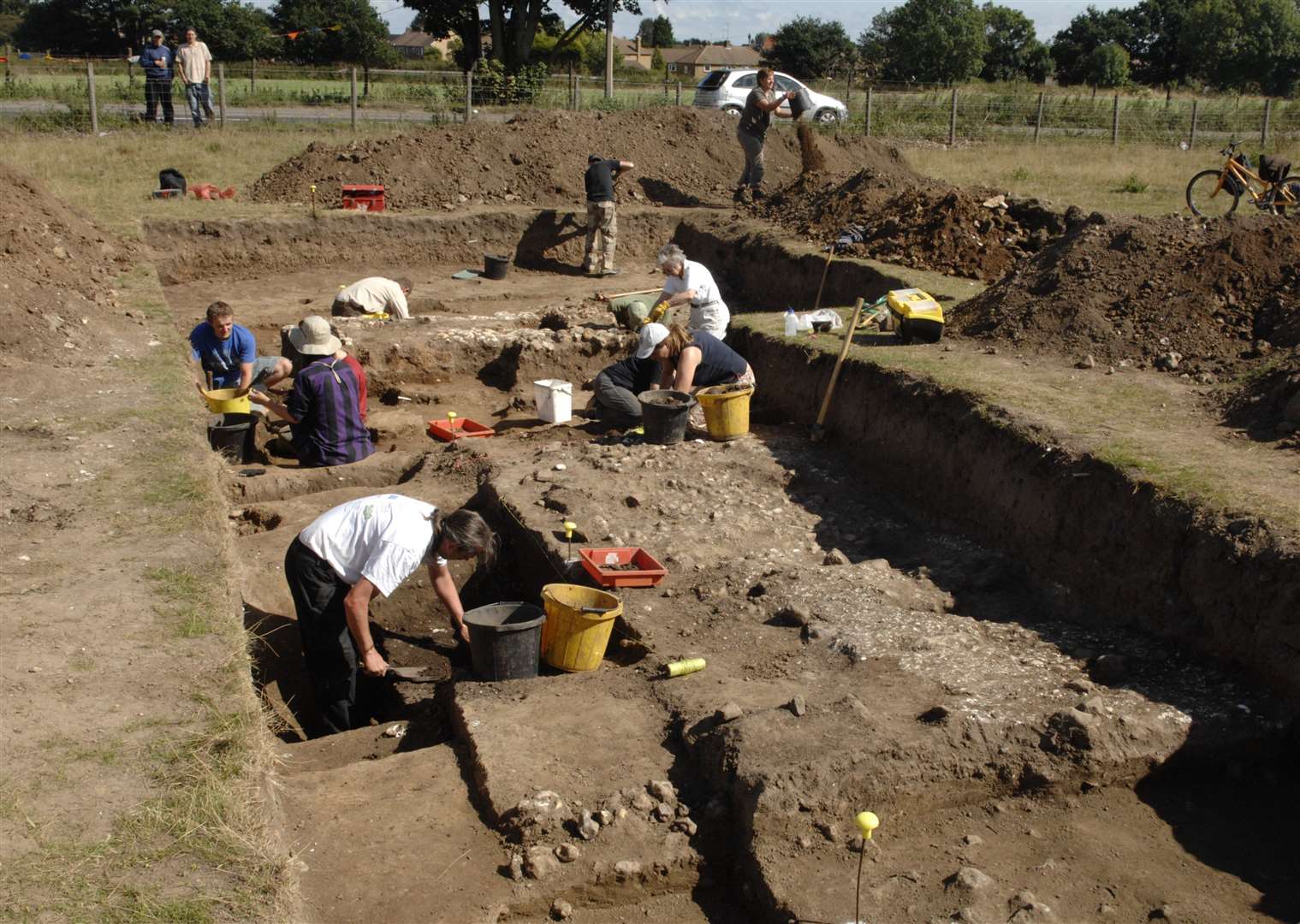 Archaeologists get a rare glimpse at what lies beneath our feet when developments are due to take place – or when investigating the likes of this Roman site at Ospringe, near Faversham. Picture: Chris Davey