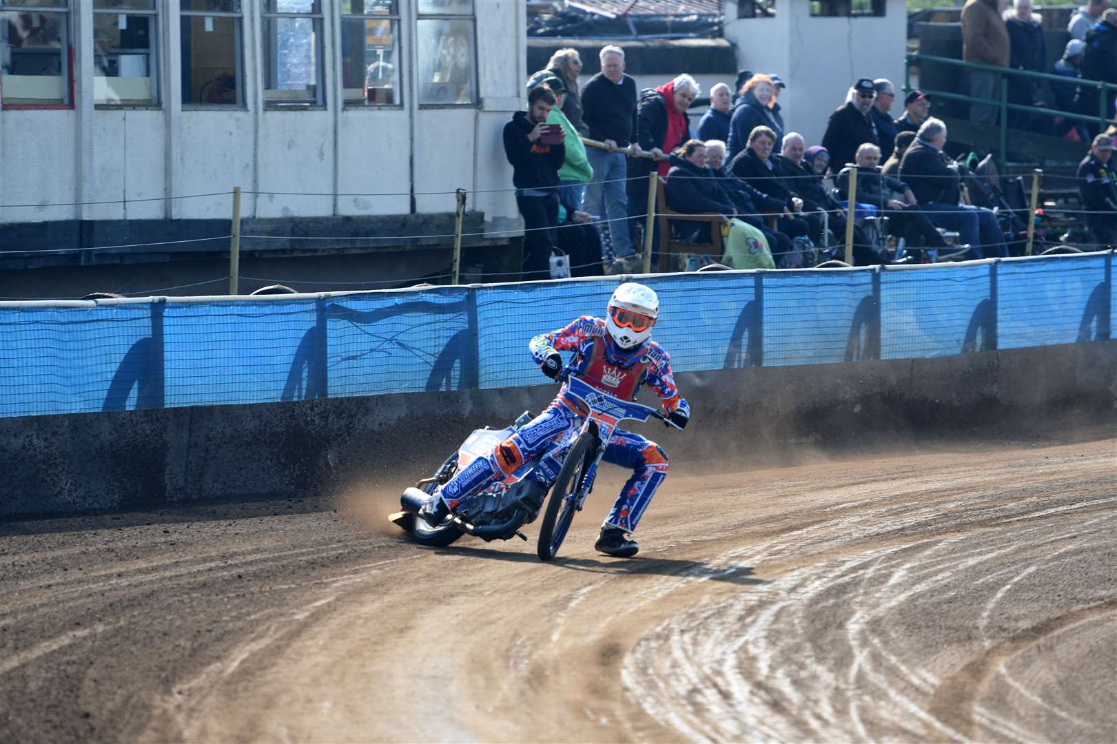 Chris Watts takes a corner during the press and practice day at Iwade Picture: Barry Goodwin