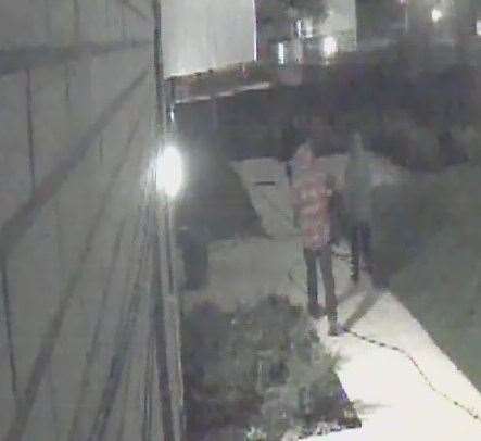 The gang was captured on CCTV during the break-in