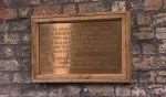 The plaque on Sandwich Toll Bridge.