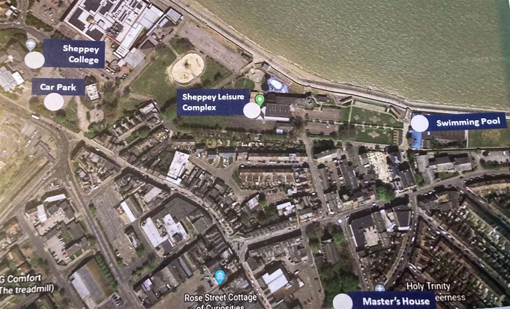 Swale council's plan to 'level-up' Sheerness. Picture: Google Map