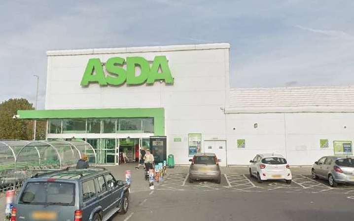 Lee stole goods and assaulted a member of staff after trying to leave Asda in Mill Way without paying. Picture: Google