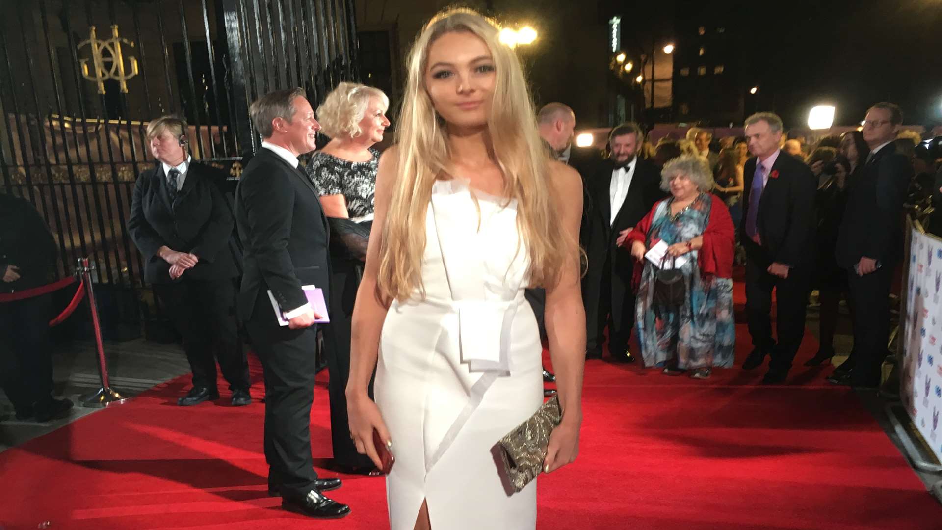 Shelby Newstead walks the red carpet at the Pride of Britain Awards