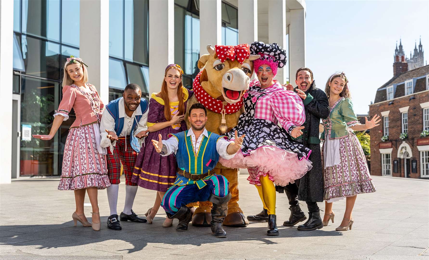 The cast of Jack and the Beanstalk at the Marlowe Theatre