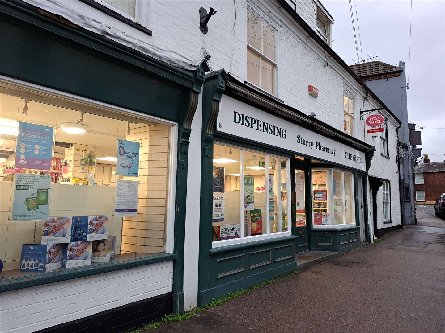 Sturry Pharmacy near Canterbury will stop hosting the post office counter in November