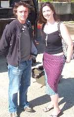 Richard Hammond with Dover Mercury reporter Mary Graham