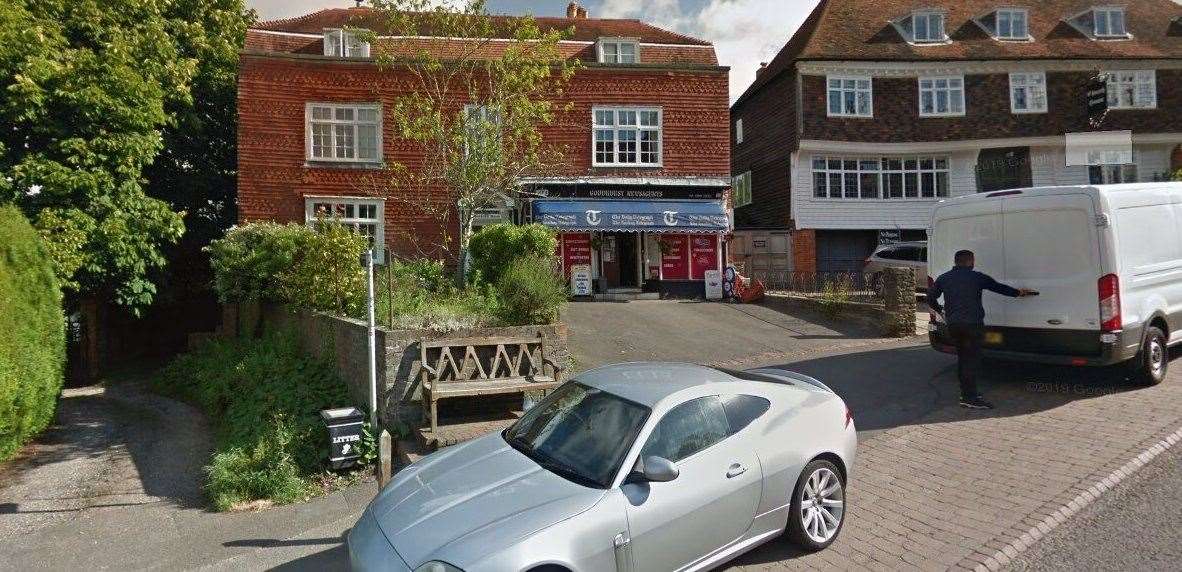 The robbery happened at Goudhurst Newsagents