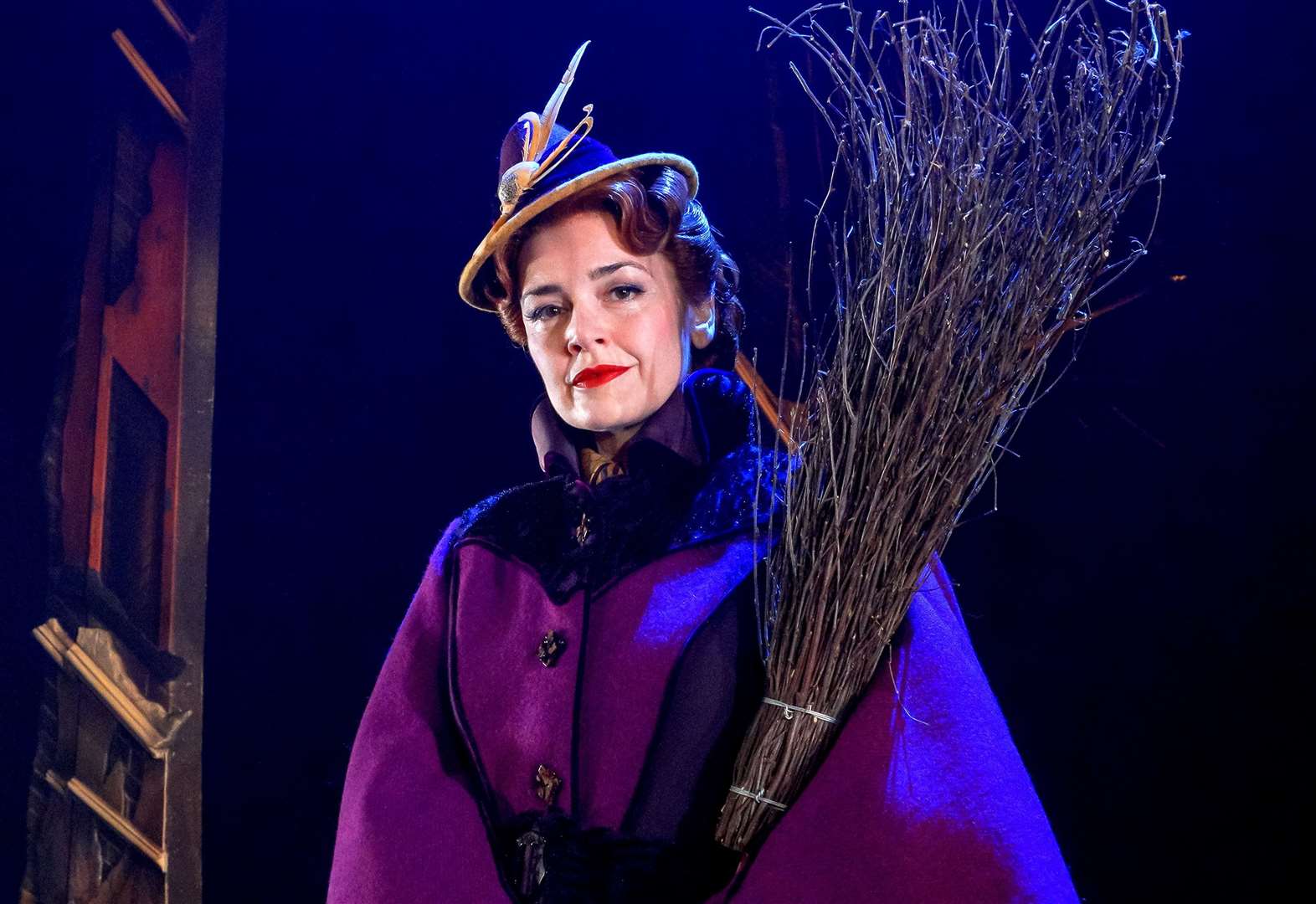 Dianne Pilkington, who plays Miss Eglantine Price- (the role immortalised on film by Angela Lansbury - in the new Bedknobs and Broomsticks stage musical