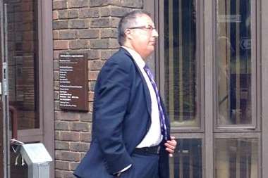 Kevin Carter leaving Medway Magistrates' Court