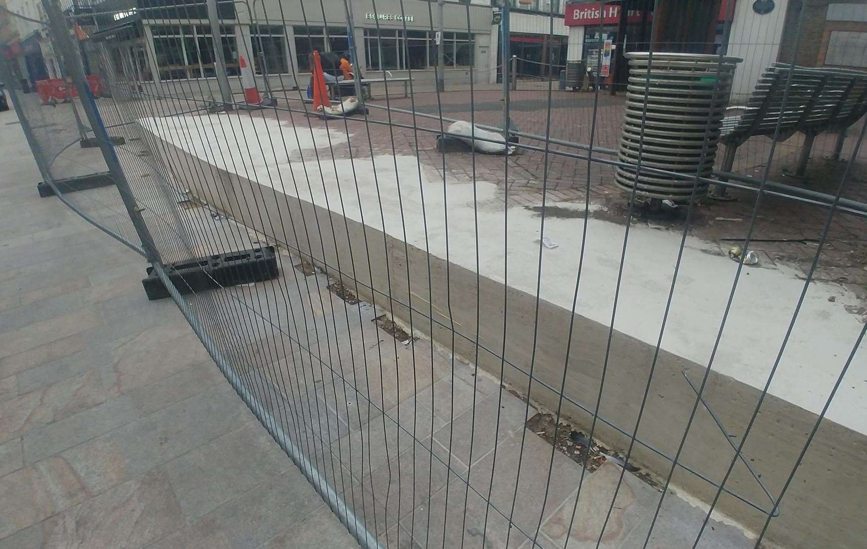 The state of the works at One Bell Corner in Dartford High Street. Photo: Mick Allen