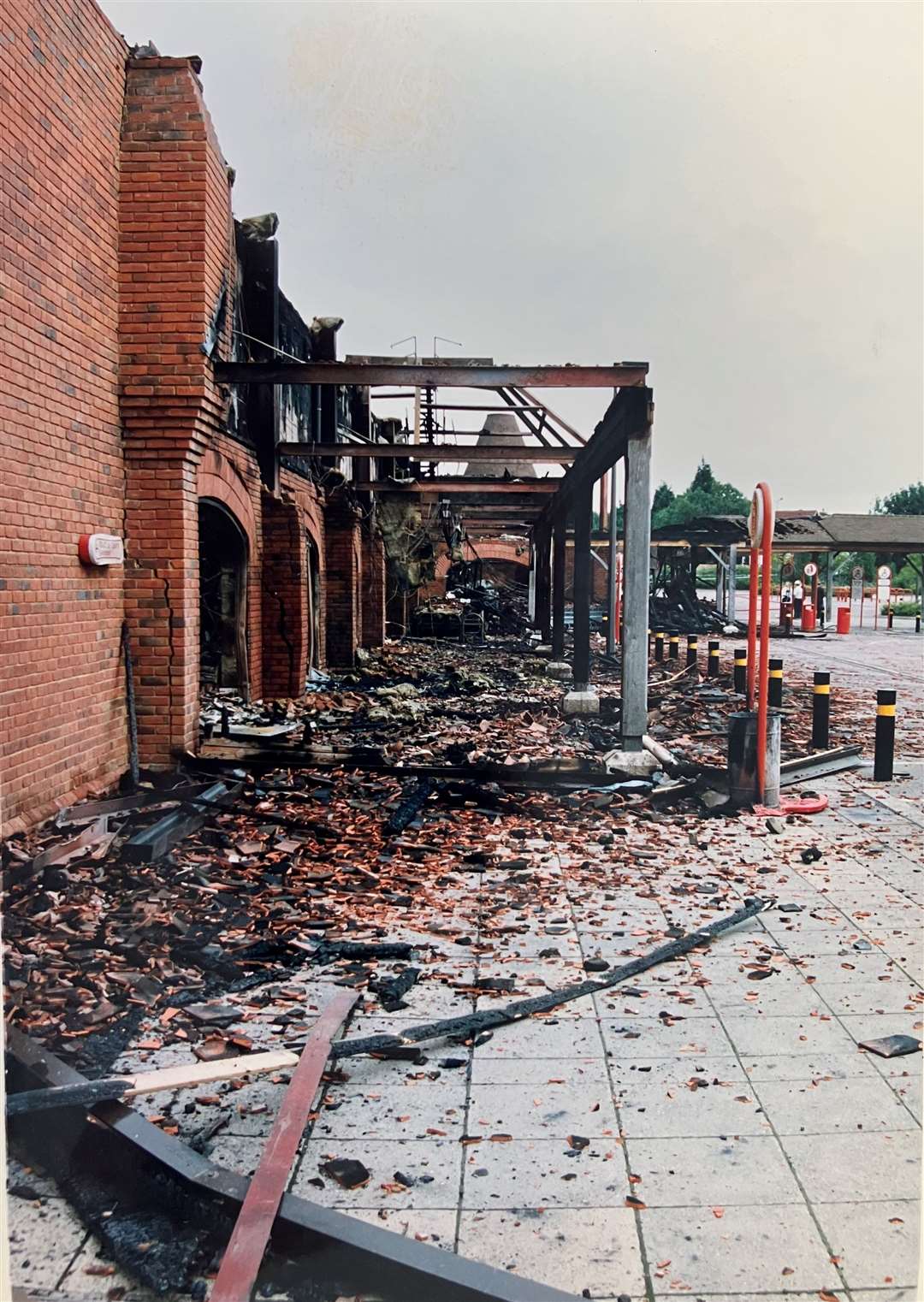 Scenes of devastation after the blaze
