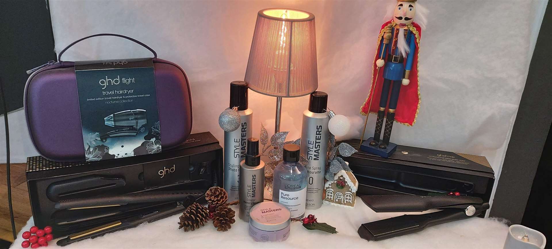 A pre-Christmas display of GHD products at the Mark Mardell salon